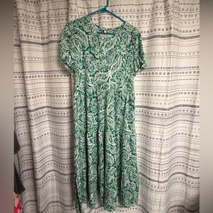 Green Paisley Crown & Ivy Dress